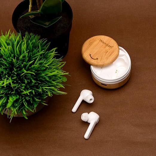 Bamboo Wireless Earbuds-Perfect Corporate Gift Bamboo Wireless Earbuds-Perfect Corporate Gift